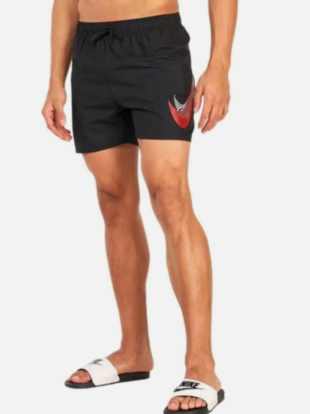 Nike Men's Liquify Swoosh 5-Inch Swimming Shorts (Black) Size 2XL